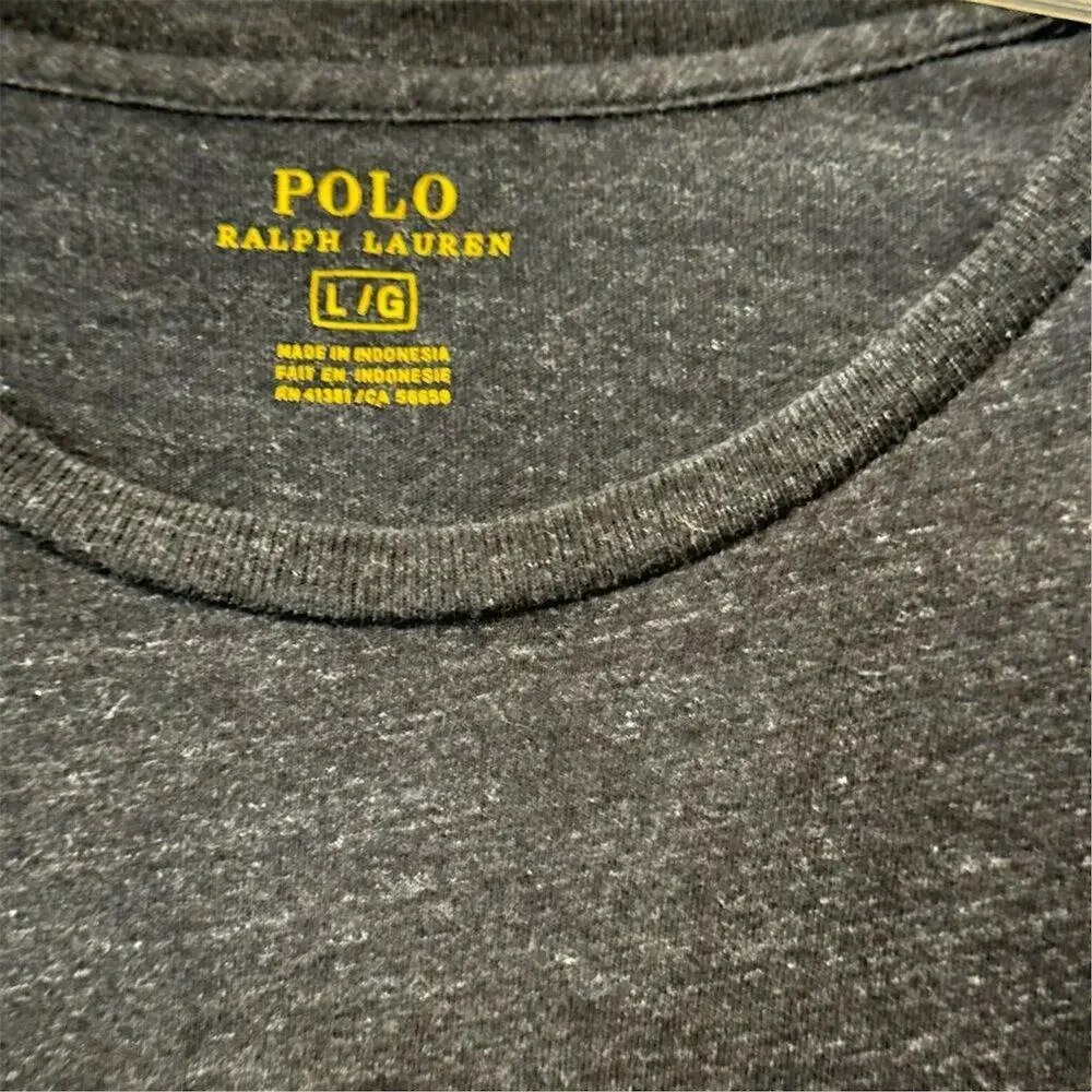 Polo Ralph Lauren Men's Long Sleeve Crewneck T-Shirt‎ Gray Size L